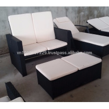 Wicker Outdoor / Gartenmöbel - Gaslift verstellbare Sofa-Set